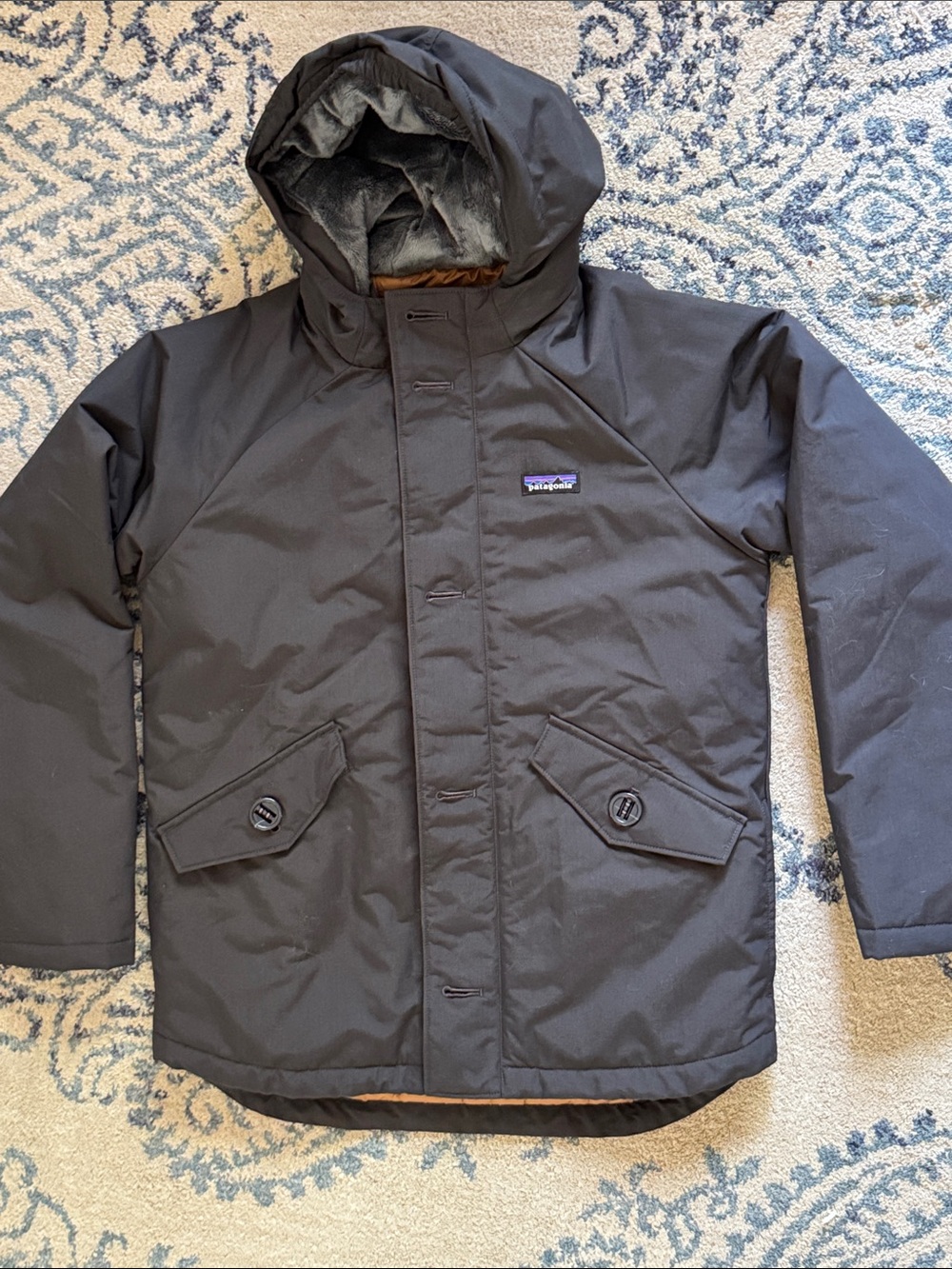 Patagonia Black Hooded Insulated Jacket